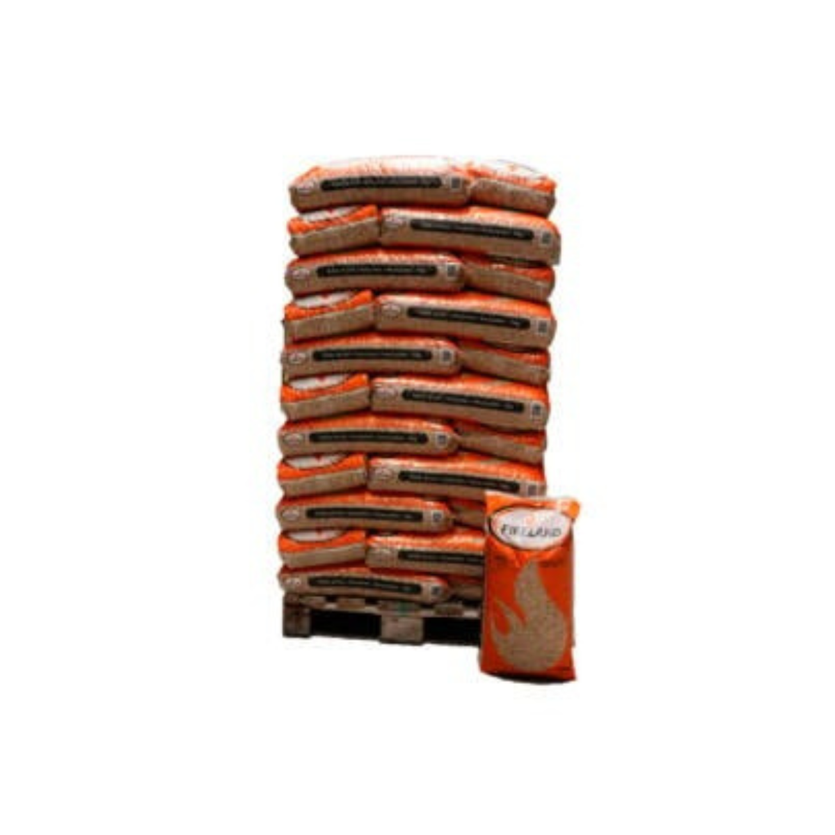 Fireland Houtpellets 990 kg - 66 zakken van 15 kg | Premium houtpellets voor constante warmte