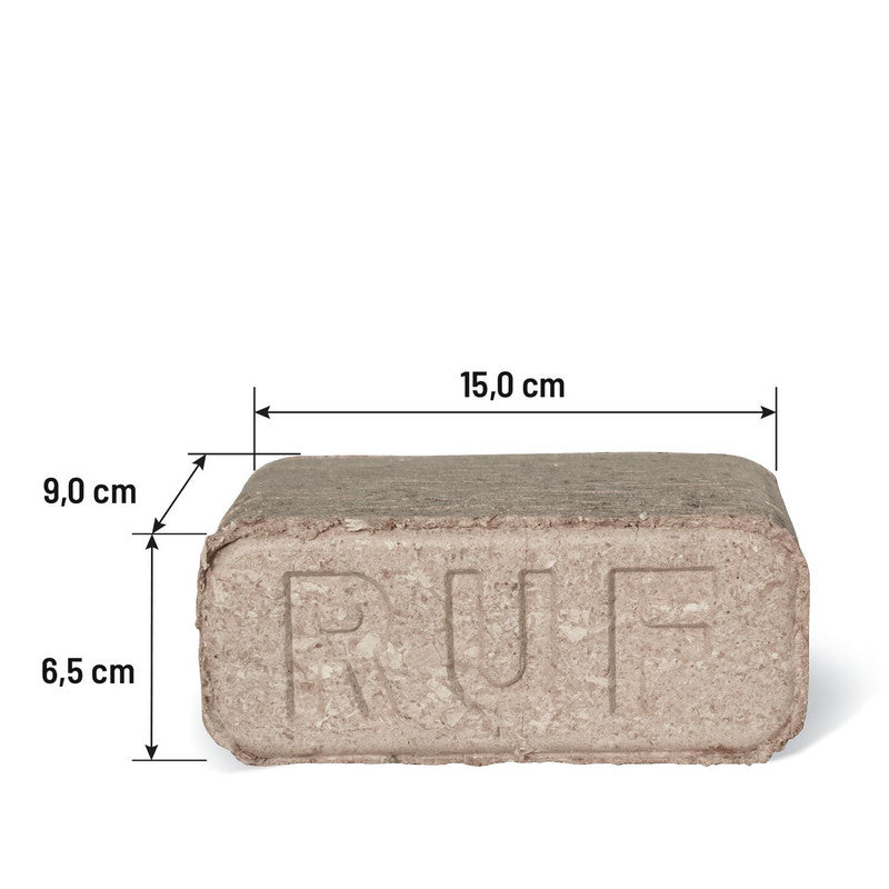 Heizfuxx RUF Original Red Houtbriketten 960 kg – 96 pakken