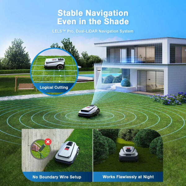 Ecovacs GOAT A3000 LiDAR Robotmaaier tot 3000 m²