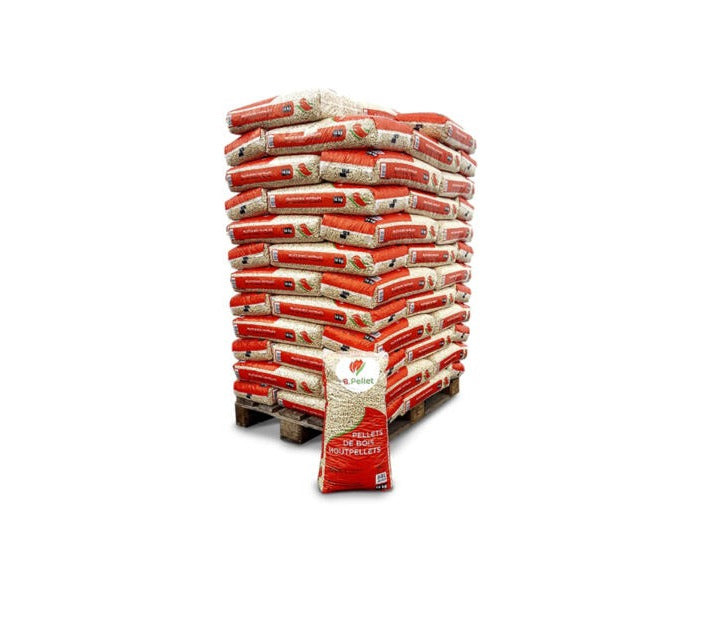 KVC MACHINES Naaldhout Houtpellets 70 zakken 14 kg - ENplus A1 pallet | Premium houtpellets voor constante warmte