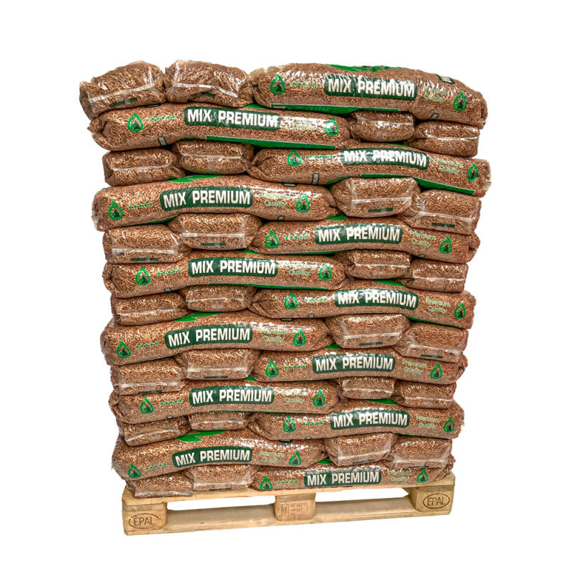 KVC MACHINES Mix Premium Houtpellets DINplus 975 kg - 65 zakken van 15 kg | Premium houtpellets voor constante warmte