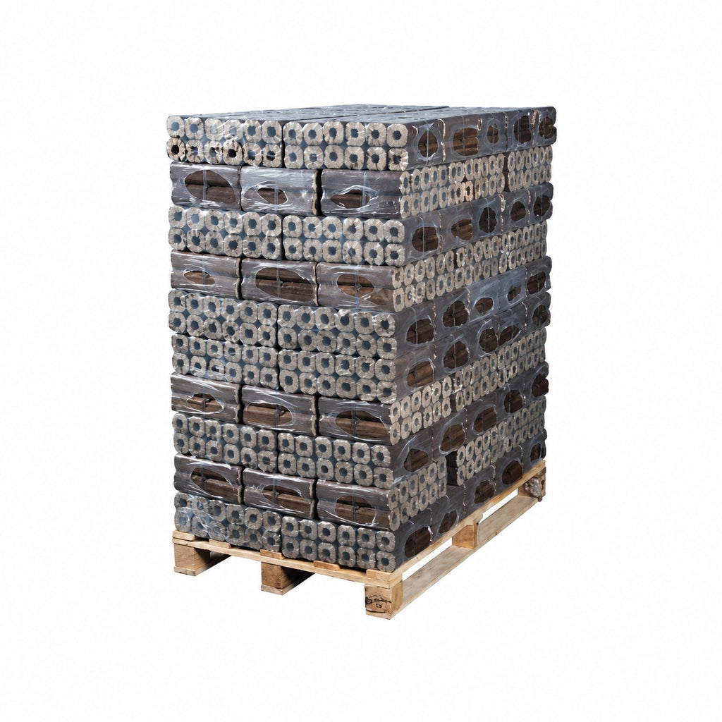 Pini Kay Houtbriketten 960 kg - 96 pakken pallet | Houtbriketten met lange warmteafgifte